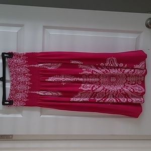 Strapless summer dress